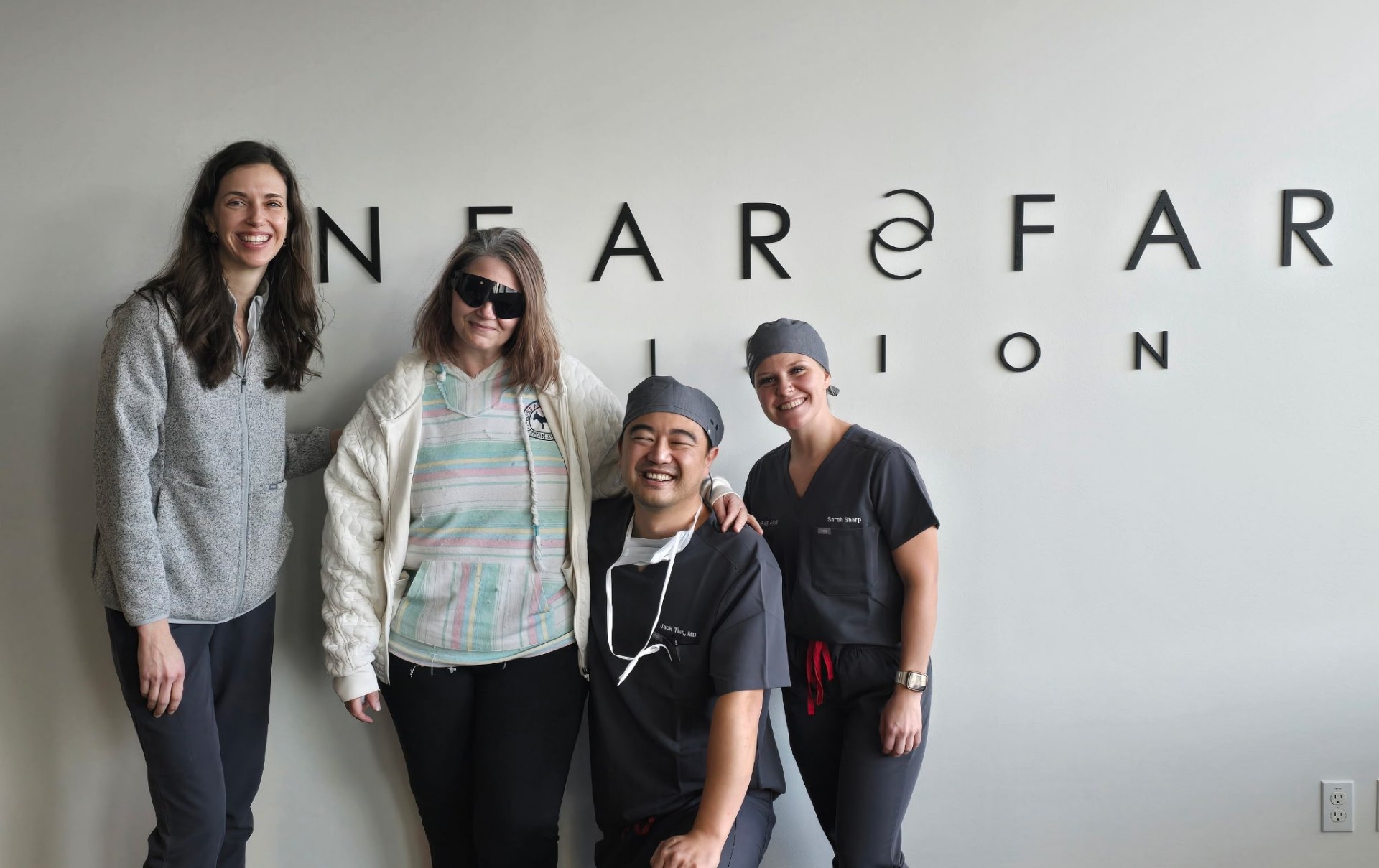 Patient and care team at Near and Far Vision Partners