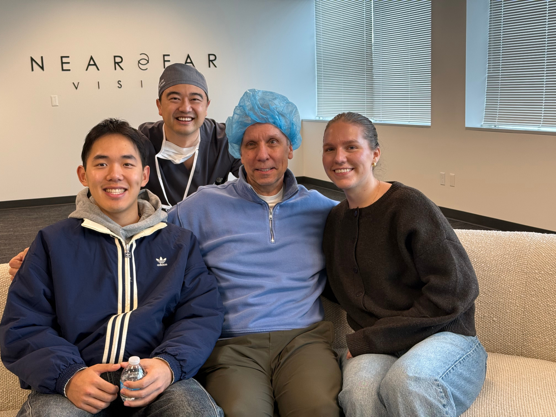 Patient and family with Dr. Jack Tian